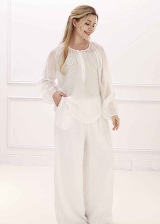 Staycation Pop Elastic Ramie Pant