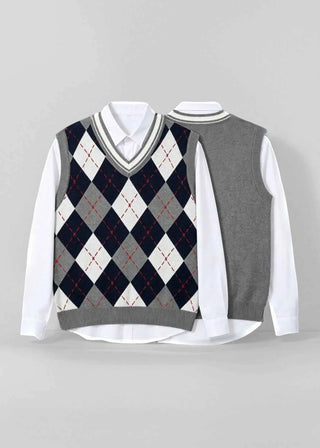 Little Boss Knit Vest Set