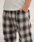 Cotton Plaid Banana Pant