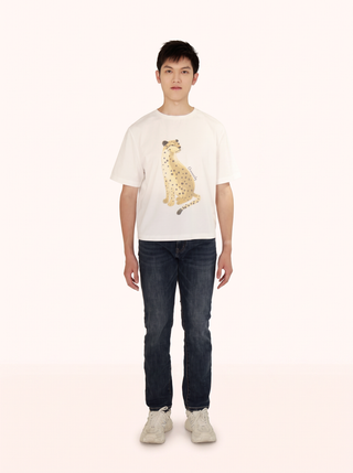 Cheetah Boxy Cropped T-shirt