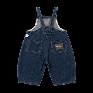 Navy Harem Denim Overalls