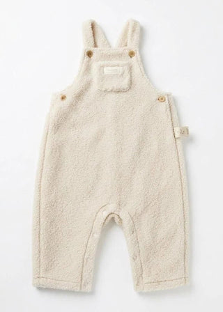 Milky Roar Faux Shearling Overalls