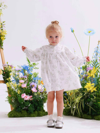 Bunny Bouquet Ruffle Dress